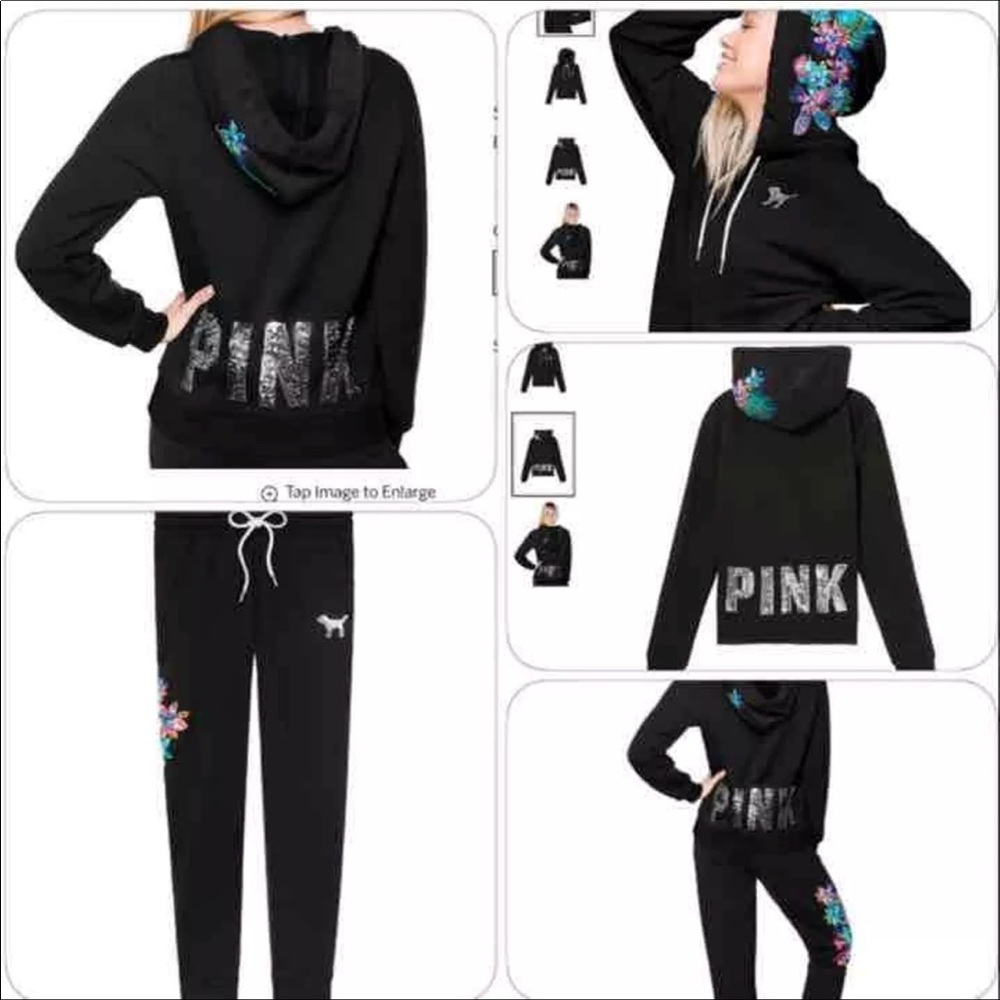 Vs pink bling tropical set